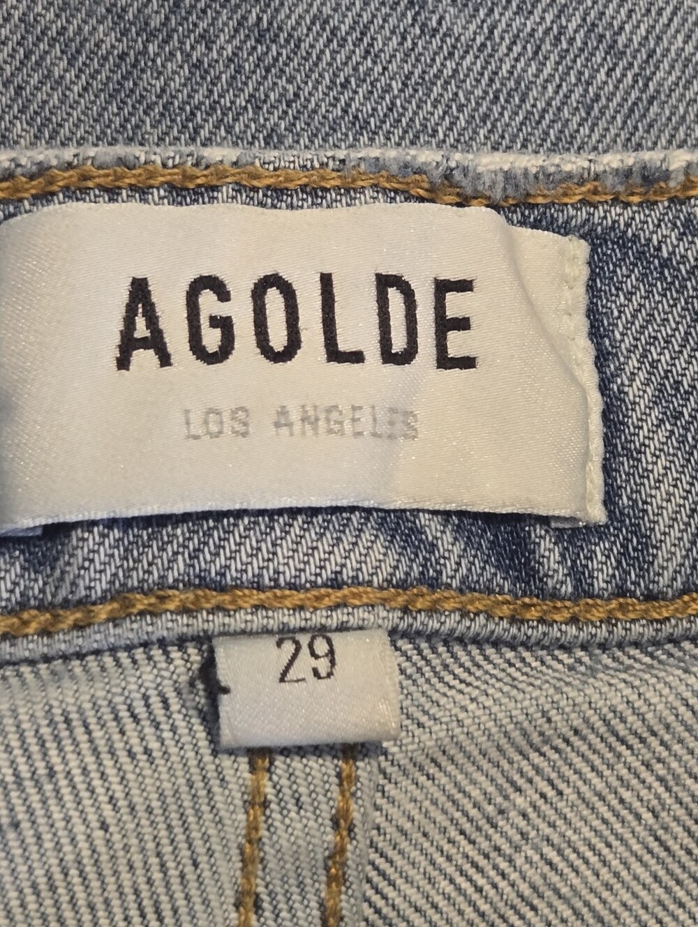 Agolde Womens Riley High Rise Straight Crop Denim Jeans Size 29 - Picture 11 of 11